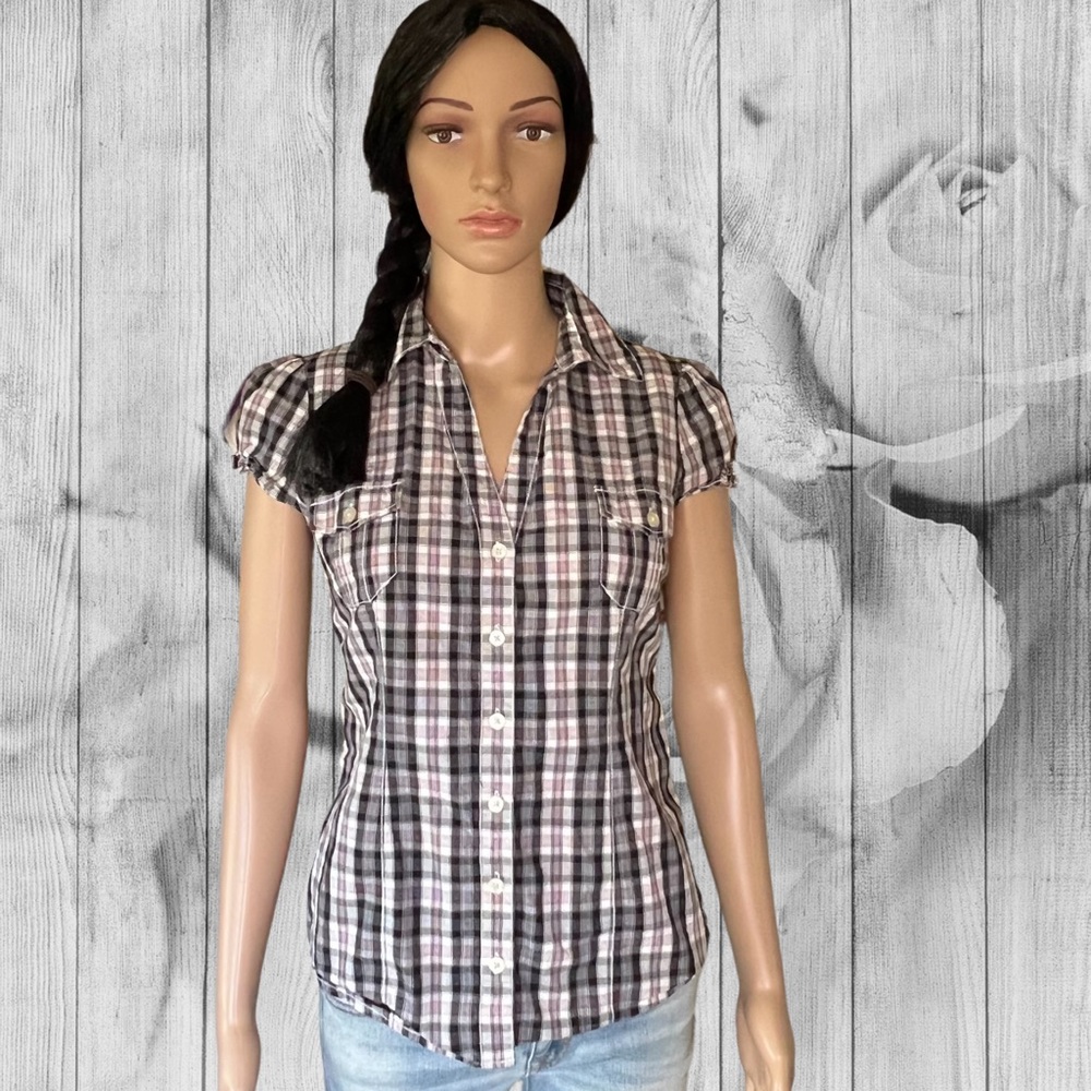 Levi’s Plaid Western Top Size Small